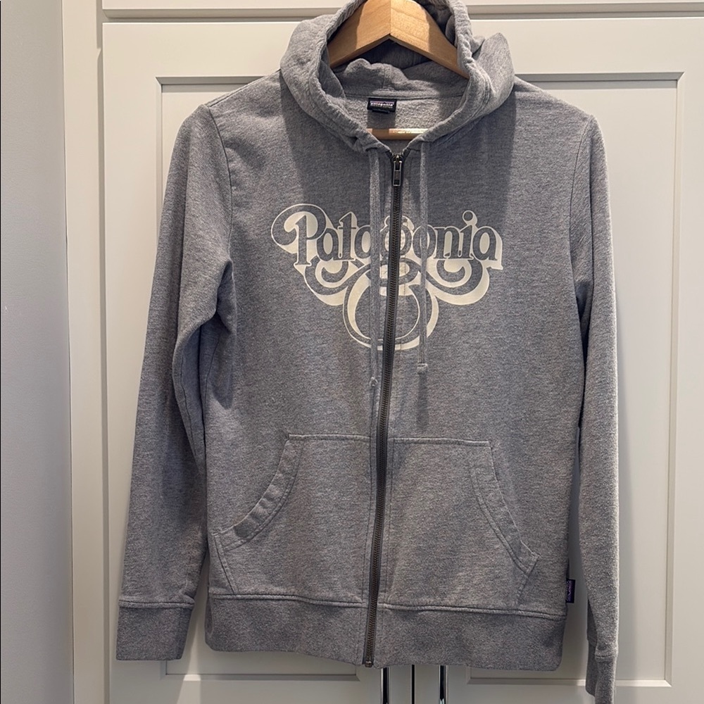 Patagonia Heather Gray Full-Zip Hoodie